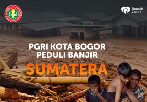 PGRI KOTA BOGOR PEDULI BANJIR SUMATERA