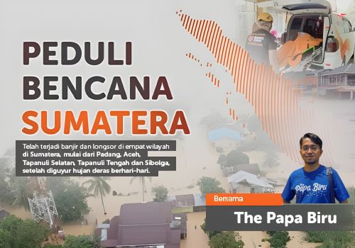 Peduli Bencana Sumatera Bersama The Papa Biru