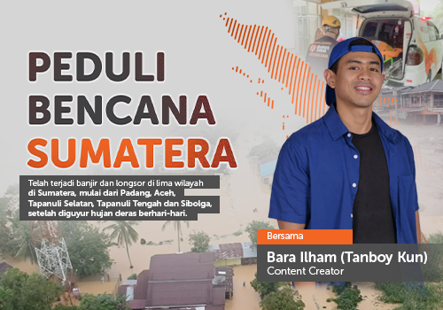 Tanboy Kun Peduli Bencana Sumatera