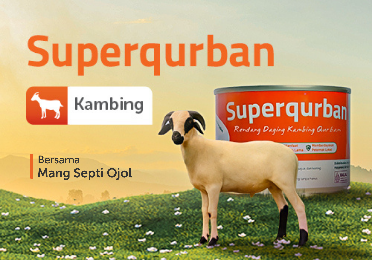 Superqurban Kambing Rendang Bersama Mang Septi Ojol