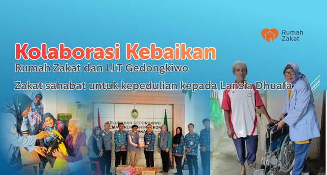 Kolaborasi Kebaikan Rumah Zakat dan LLT Gedongkiwo 