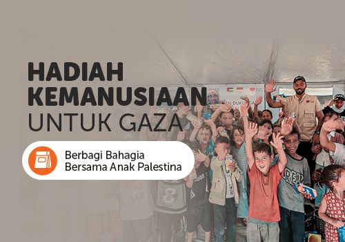 Berbagi Bahagia Bersama Anak Palestina
