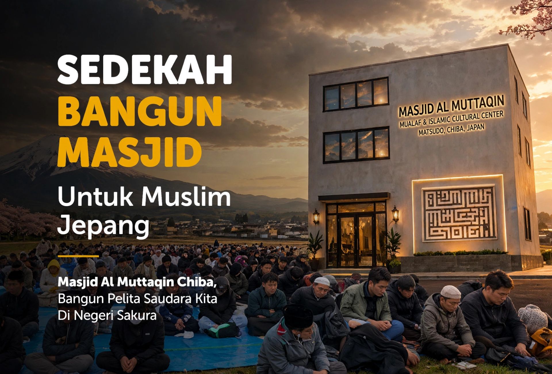 Sedekah Bangun Masjid Untuk Muslim Jepang