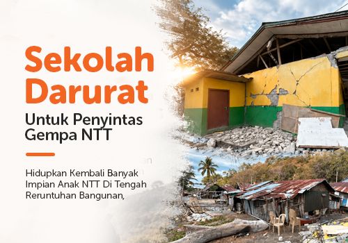 Sekolah Sementara Untuk Penyintas Gempa NTT