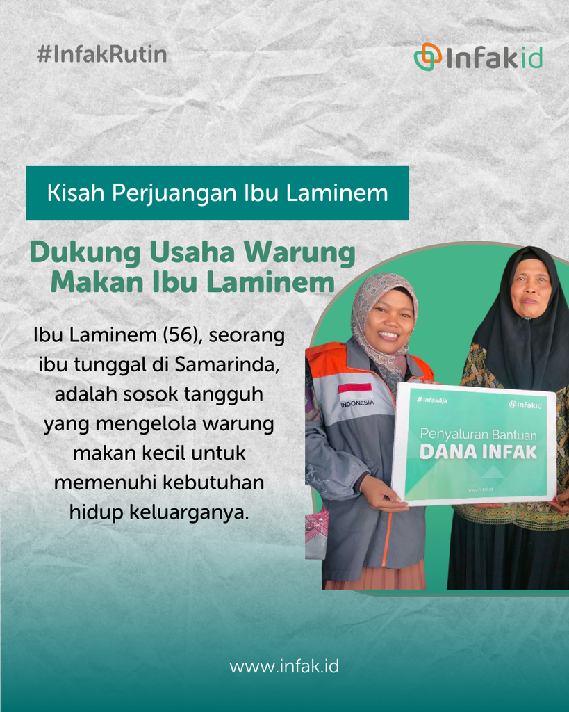 Dukung Usaha Warung Nasi Ibu Laminem